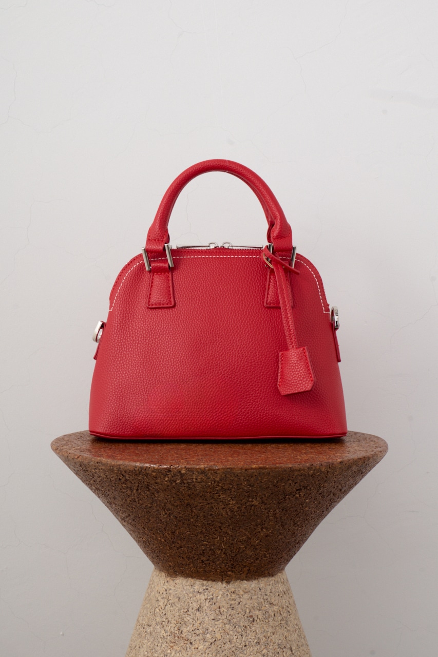 ダブルジッパーハンドバッグ RED FREE