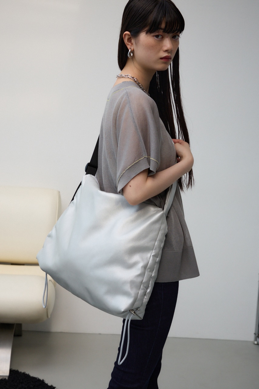 サイドギャザーパデットバッグ SLV FREE