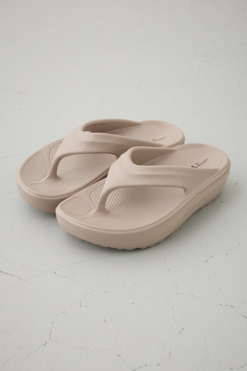 ラクフィールプラットフォームトングサンダル BEG M