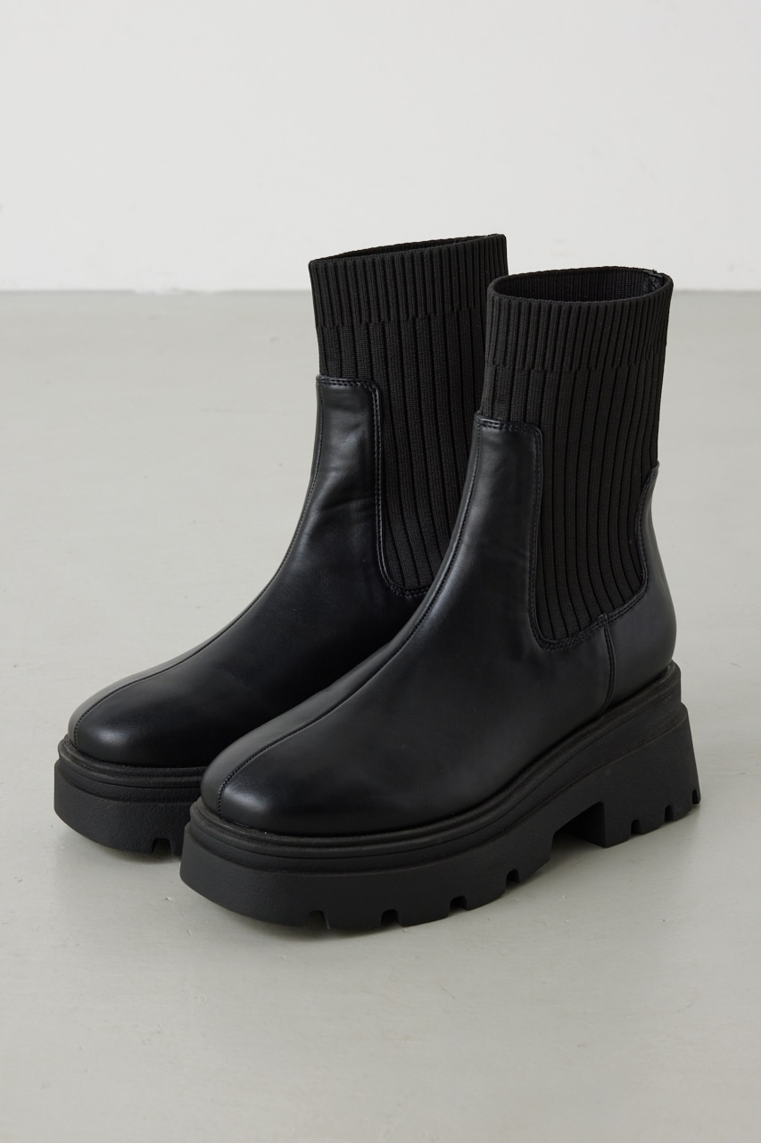 トラックソールソックスブーツ BLK M