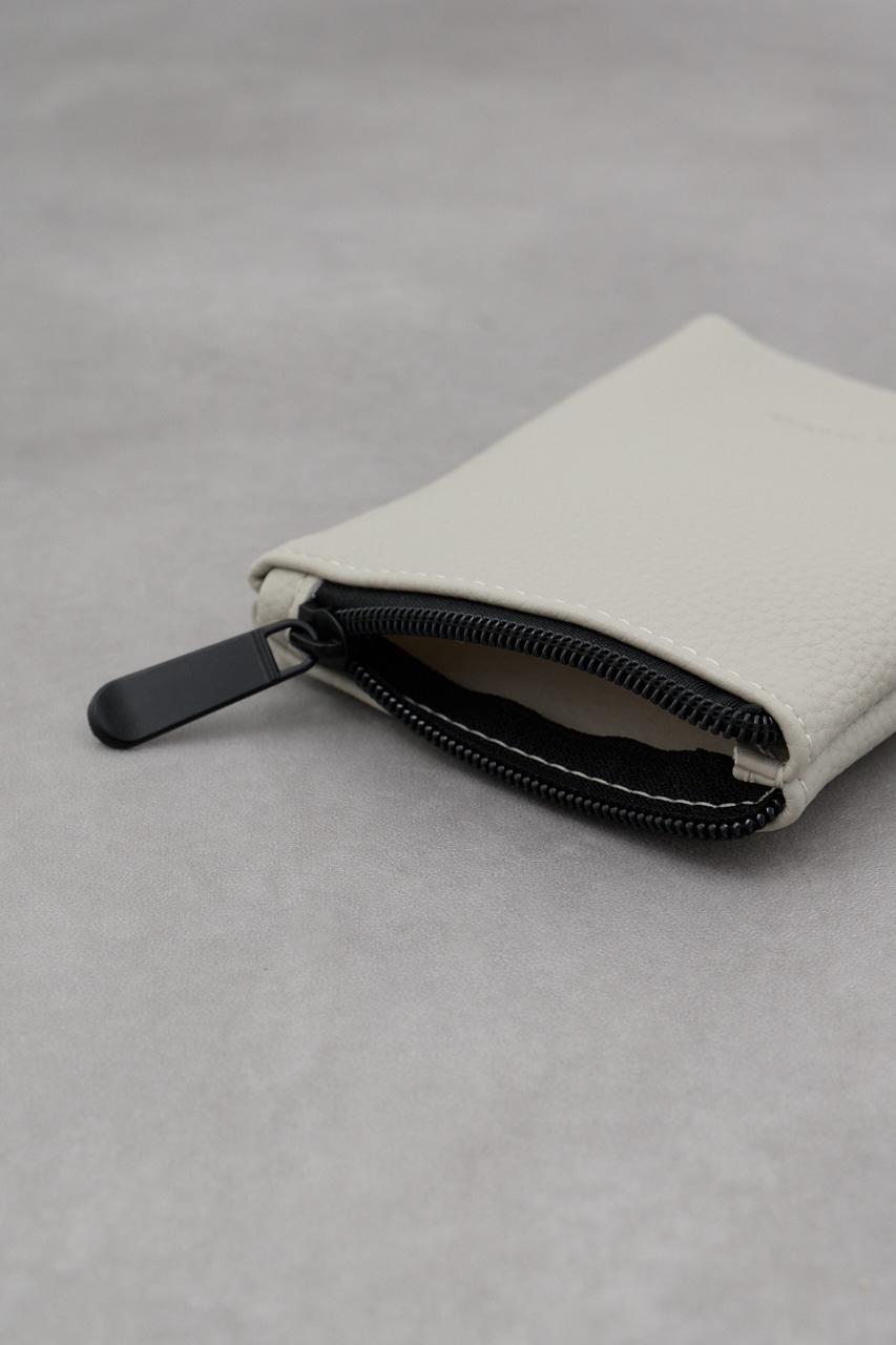 シュリンクフェイクレザーミニポーチ L/GRY FREE