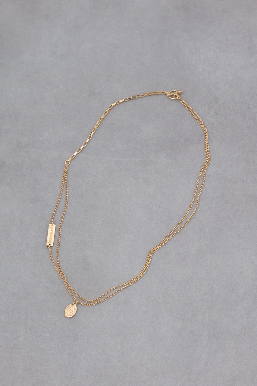 マルチチャーム2連ネックレス L/GLD FREE