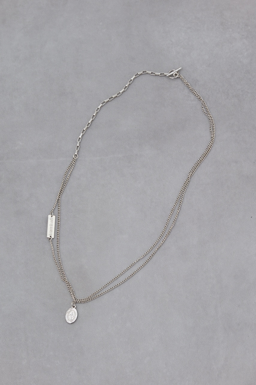 マルチチャーム2連ネックレス SLV FREE