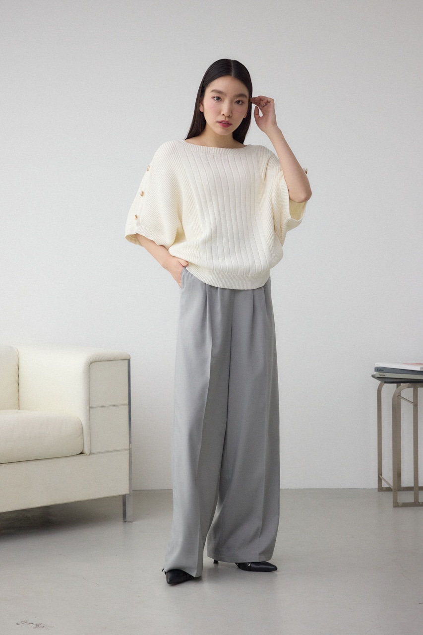 2WAYショルダーボタンニット IVOY FREE