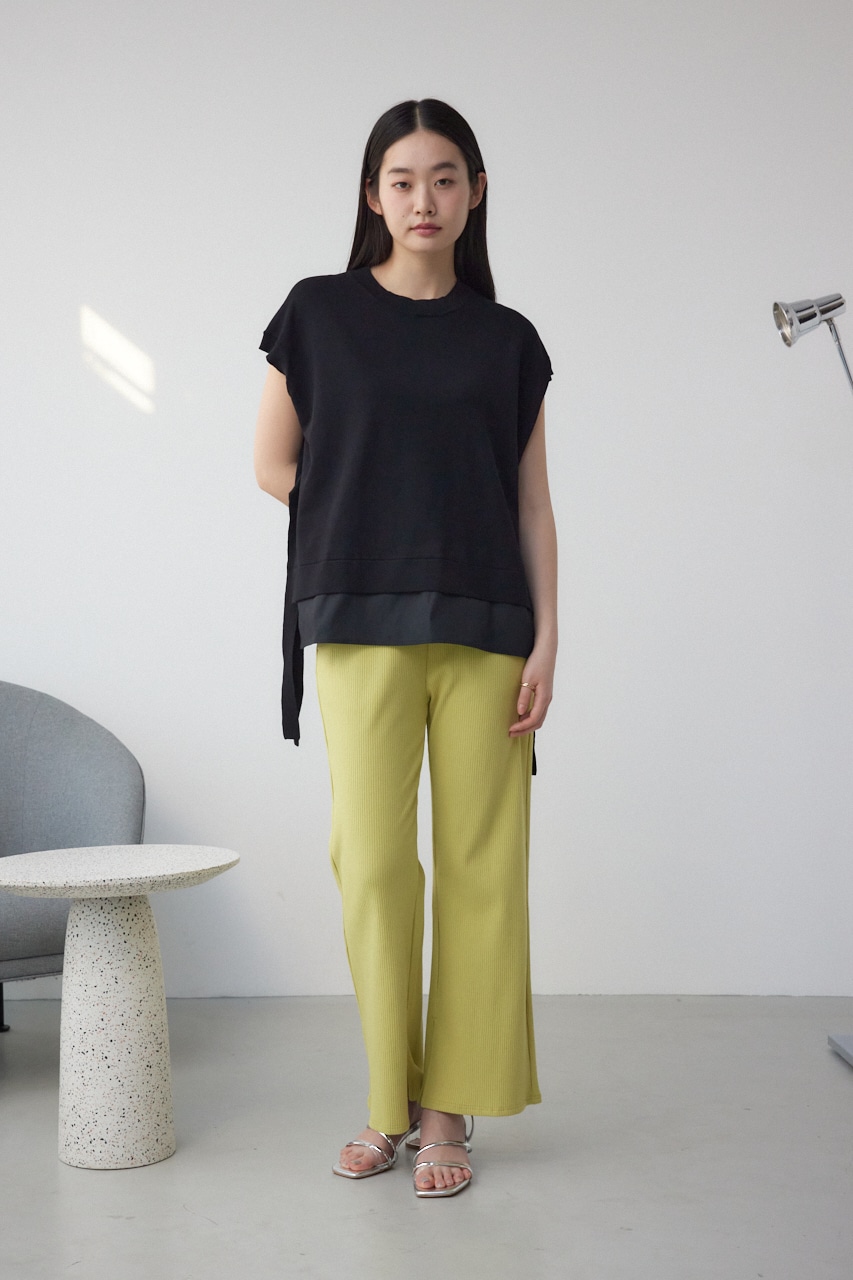 フハクキリカエデザインドルマンニット BLK FREE