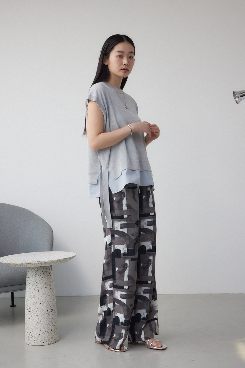 フハクキリカエデザインドルマンニット GRY FREE