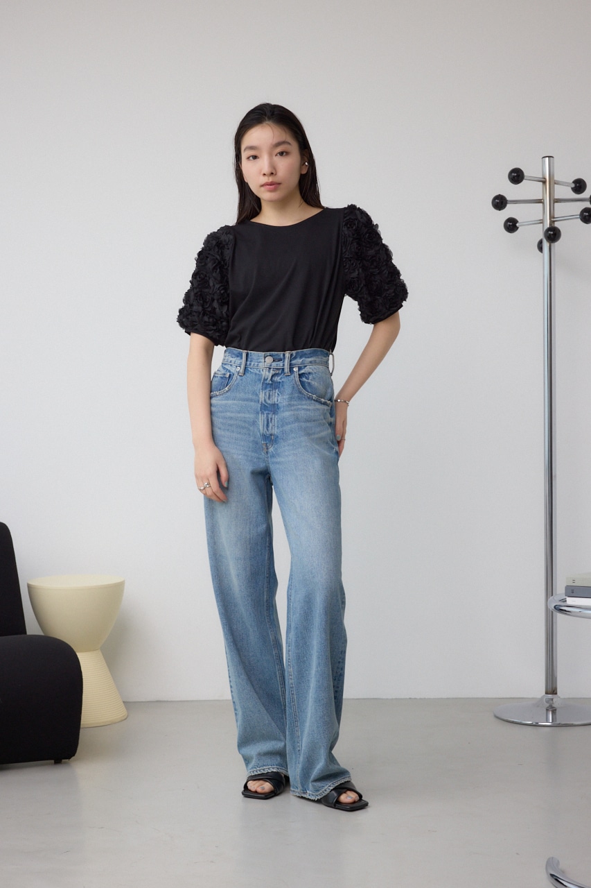 ソデチュールトップス BLK FREE