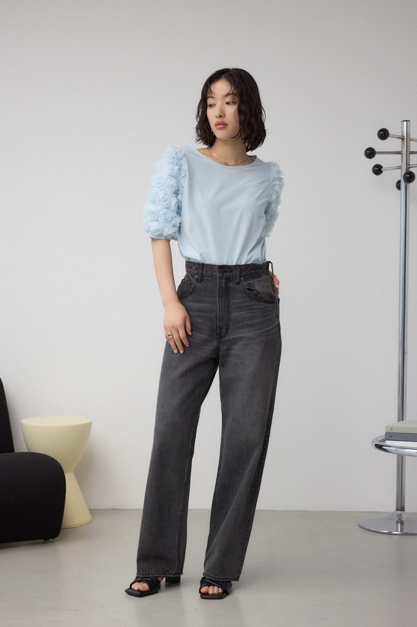 ソデチュールトップス L/BLU FREE