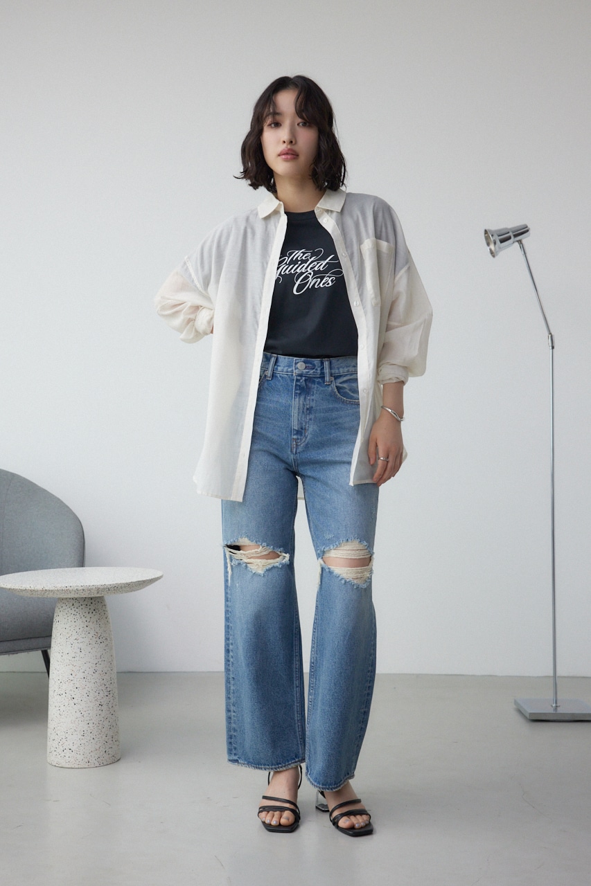 シンプルロゴTシャツ BLK FREE