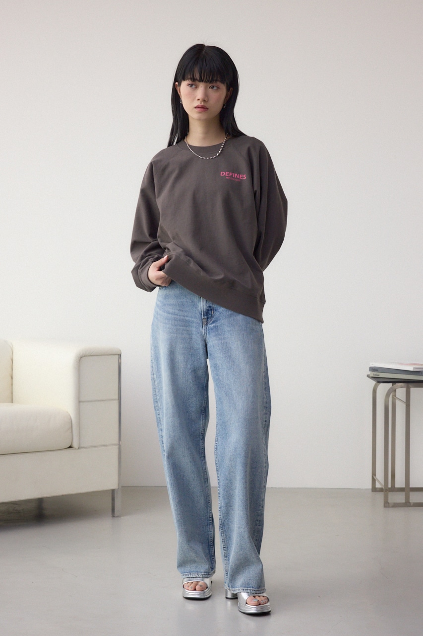 ミニウラケプリントトップス C.GRY FREE