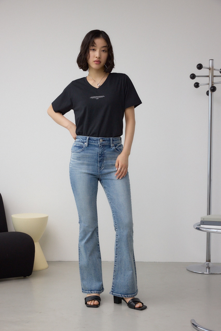 チェストメッセージロゴTシャツ BLK M