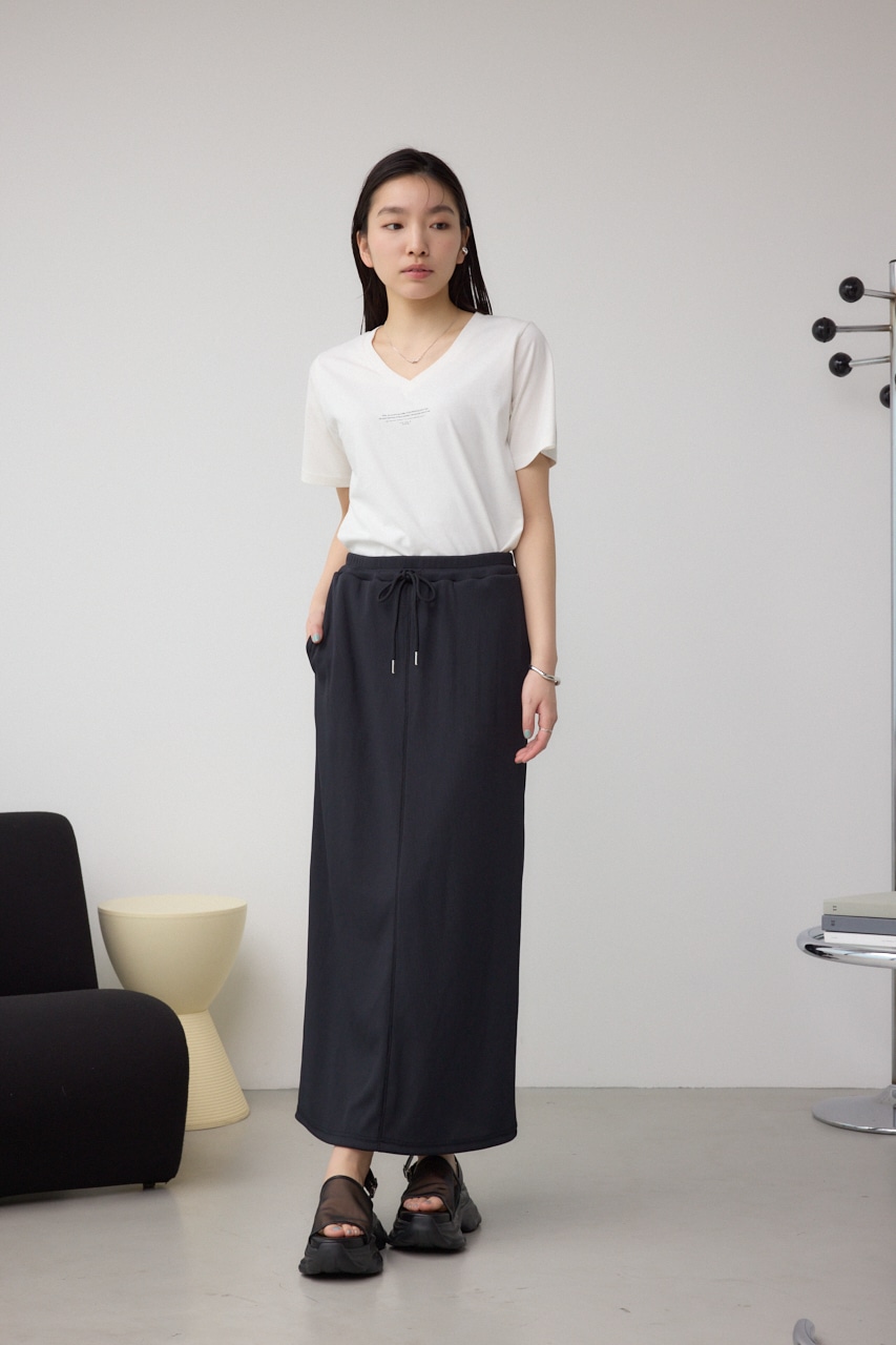 チェストメッセージロゴTシャツ O/WHT S