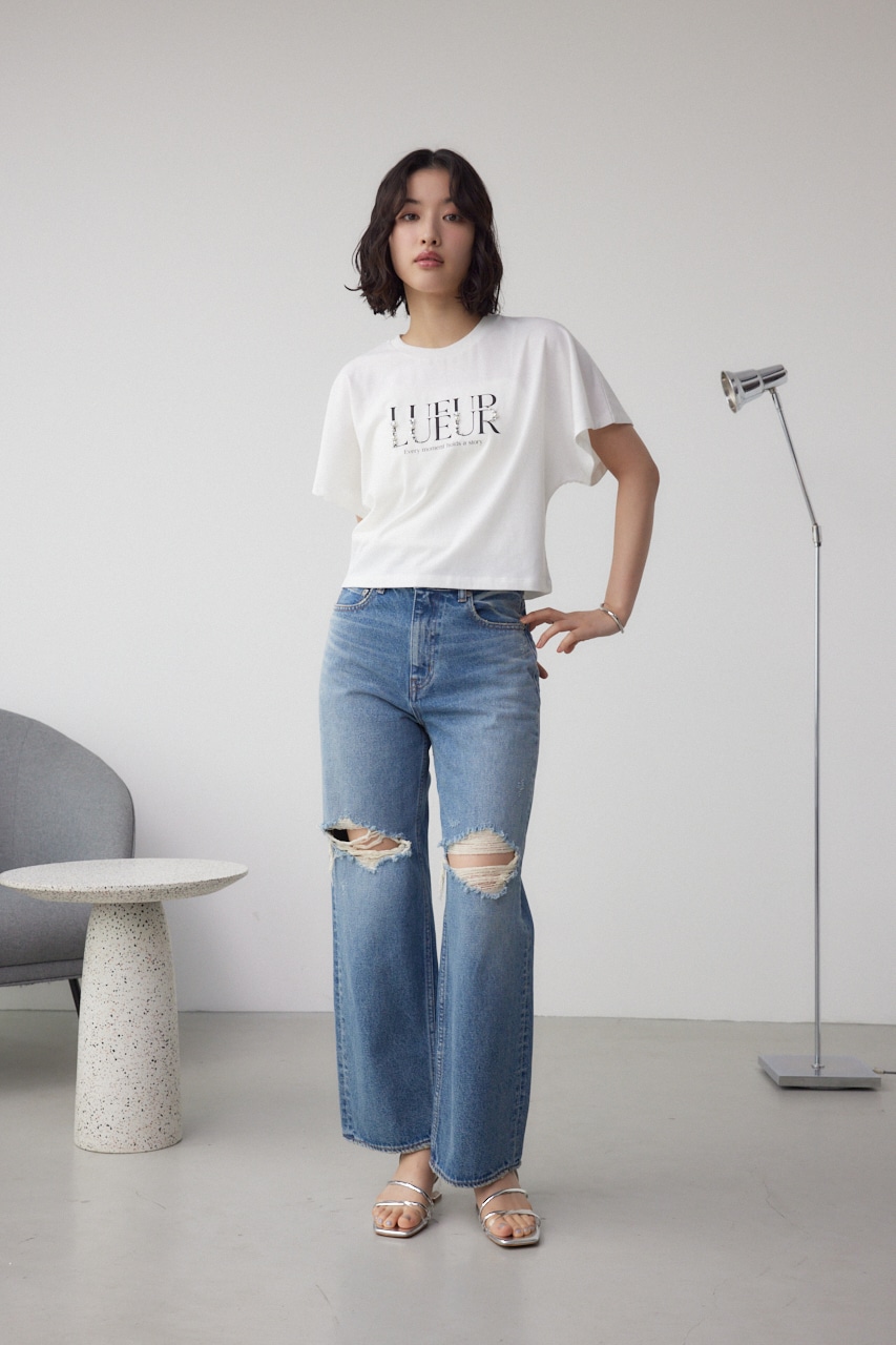 ジュエリーアソートプリントTシャツ WHT FREE