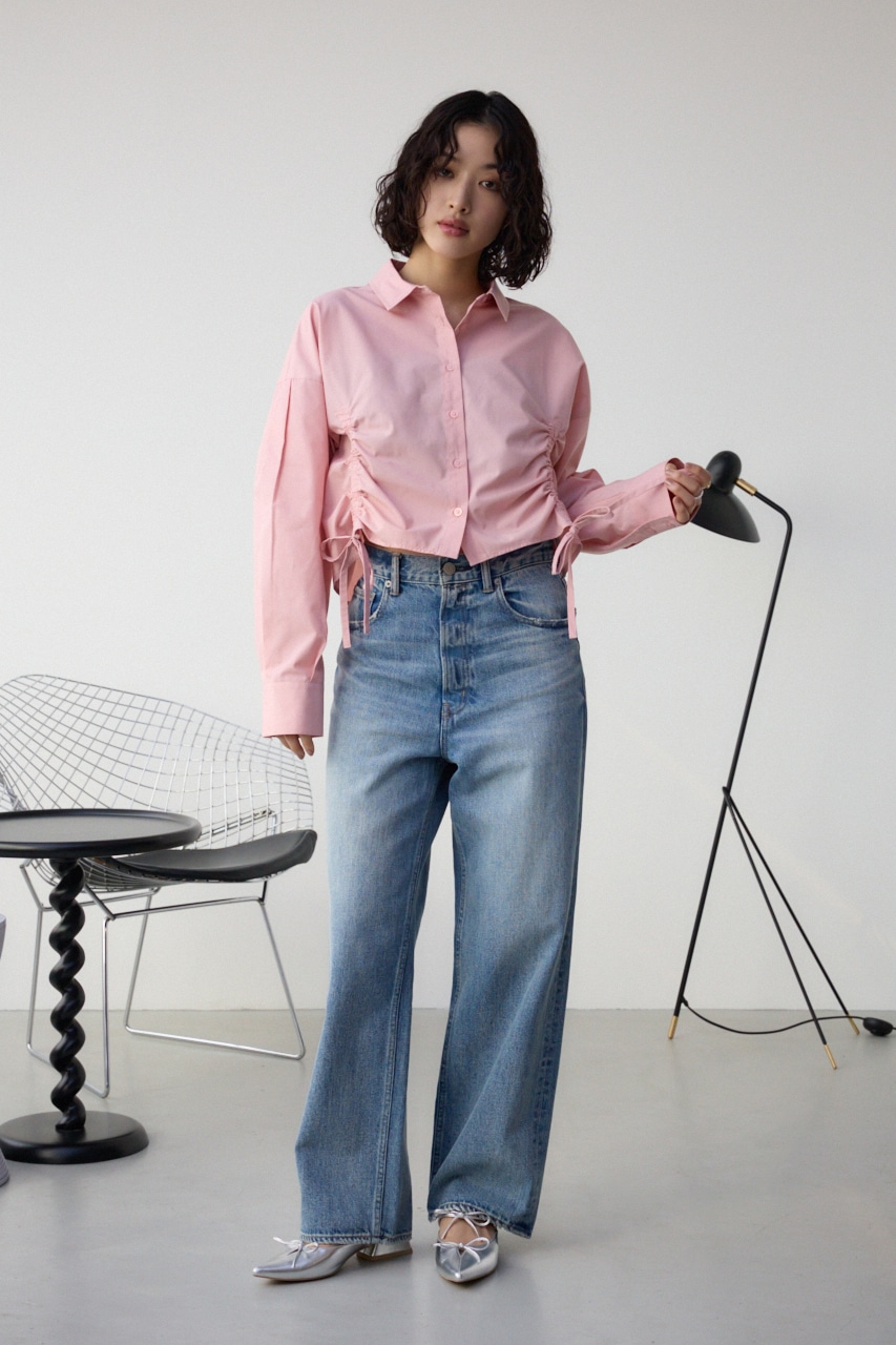 フロントギャザーシャツ PNK FREE
