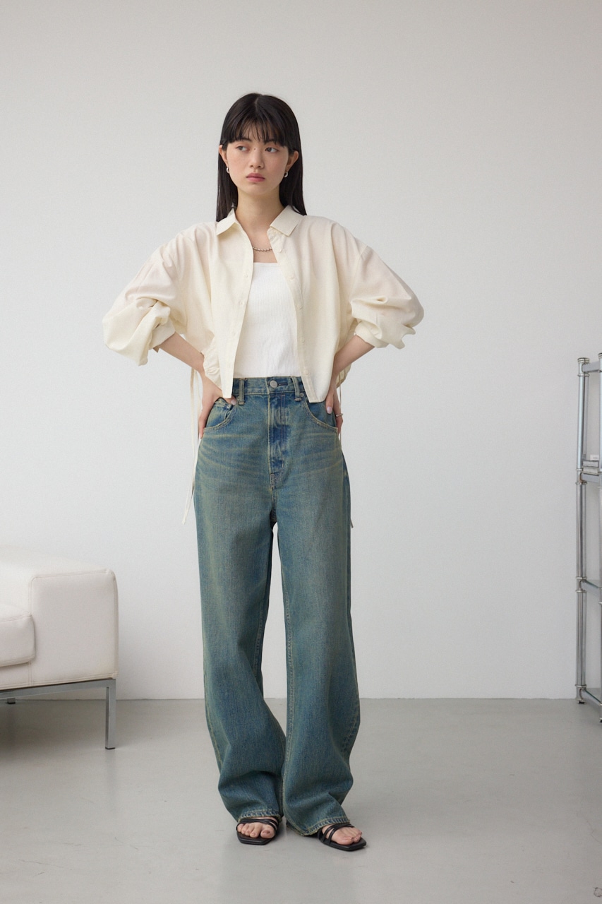 ラウンドヘムドロストシャツ IVOY FREE