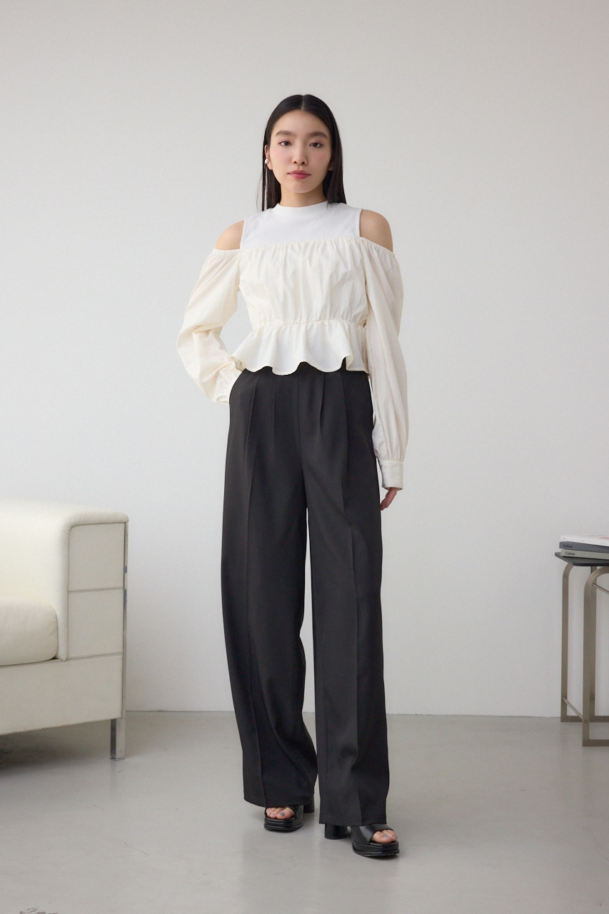 オフショルレイヤードブラウス IVOY FREE