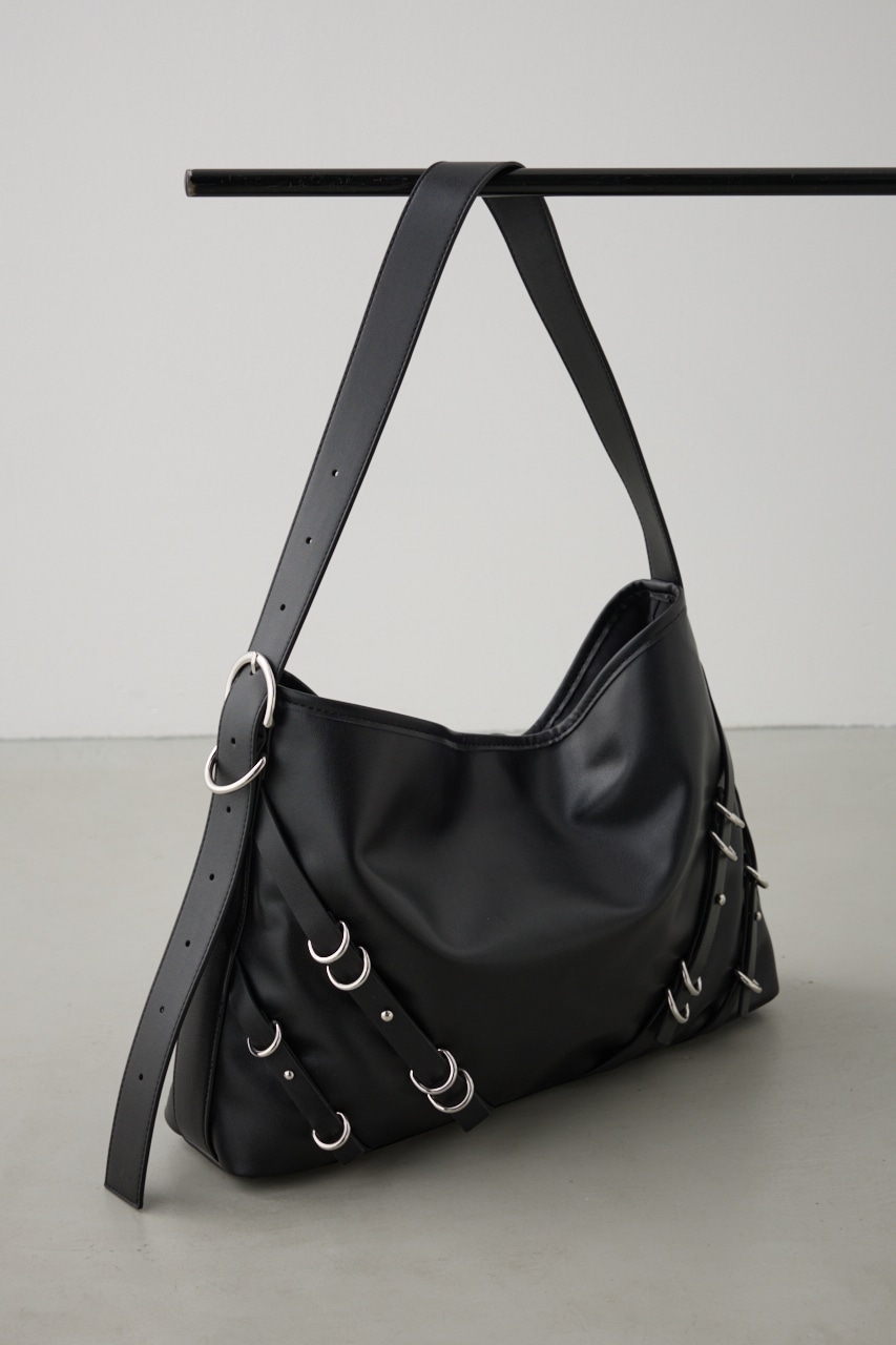 ナローベルトデザイントートバッグ BLK FREE