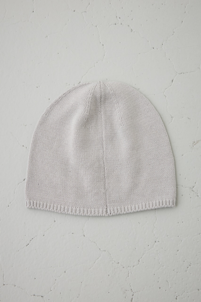 ロゴパンチングニットビーニー GRY FREE