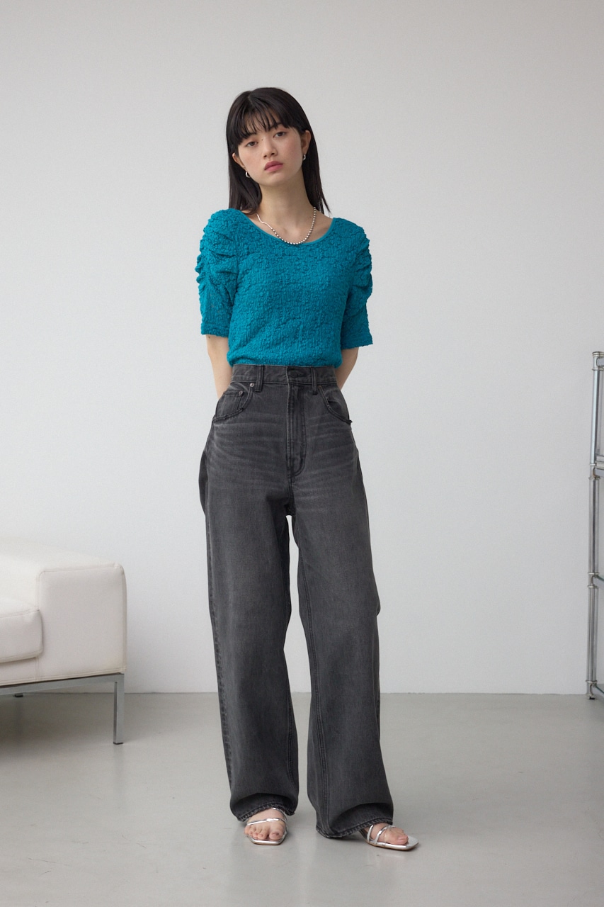 AZUL BY MOUSSY | 2WAYギャザーレーストップス (Tシャツ