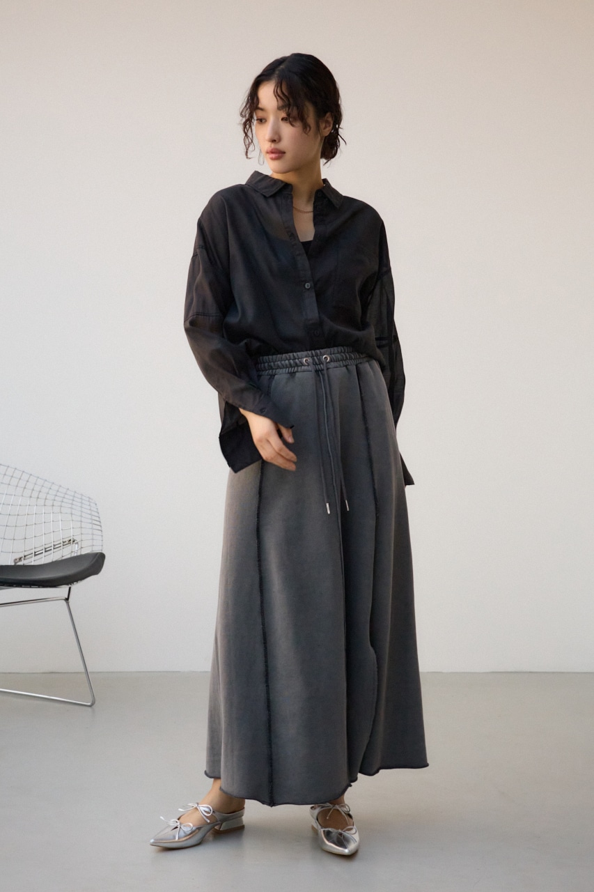 AZUL BY MOUSSY | ビンテージライクウラケスカート (スカート(ロング