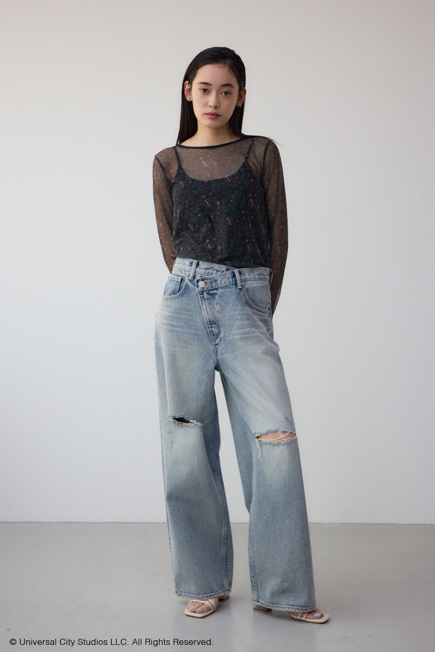 【WICKED×AZUL】アソート柄シアートップス 柄BLK FREE