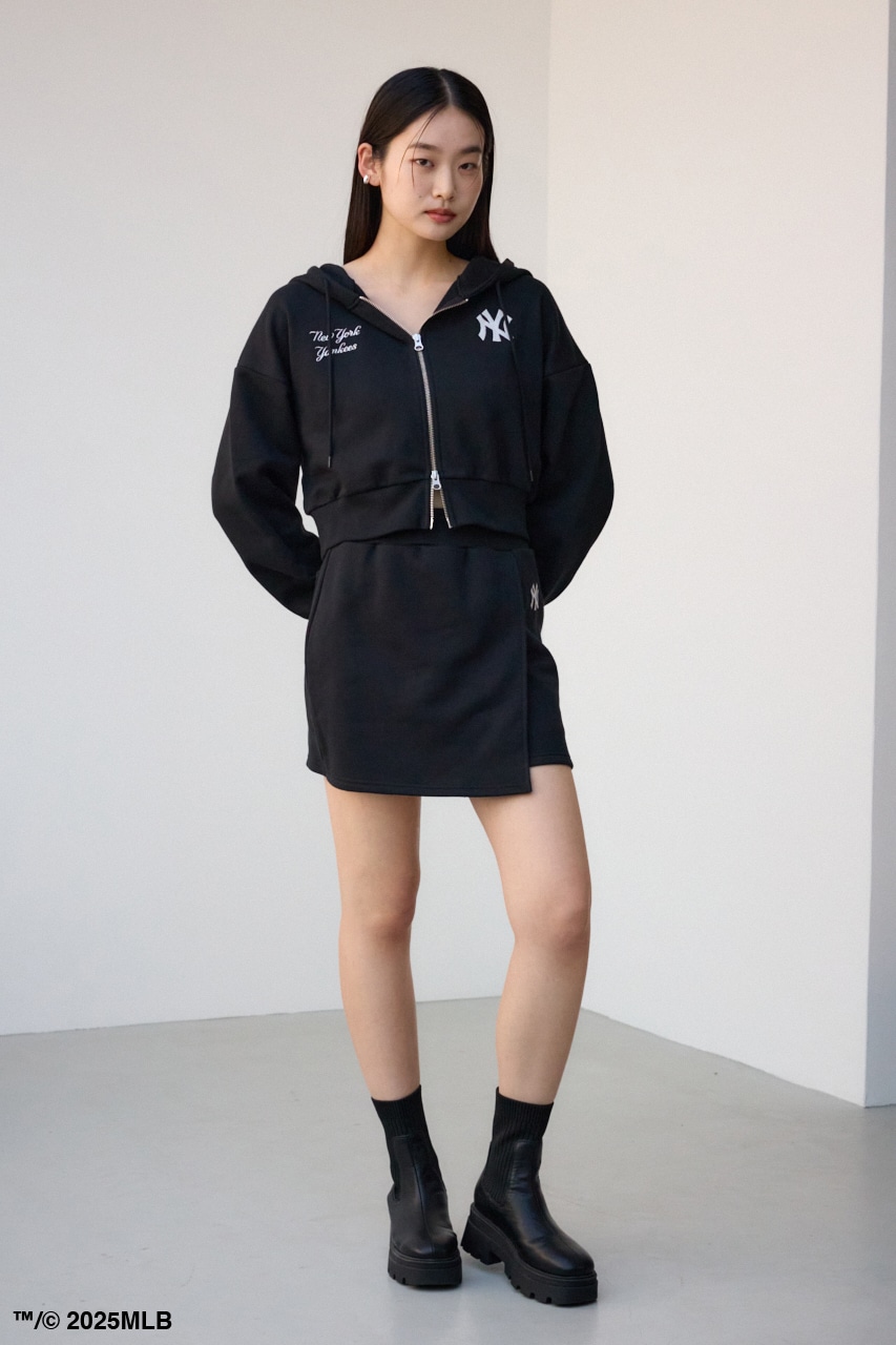 【MLB】ジップフーディー BLK FREE