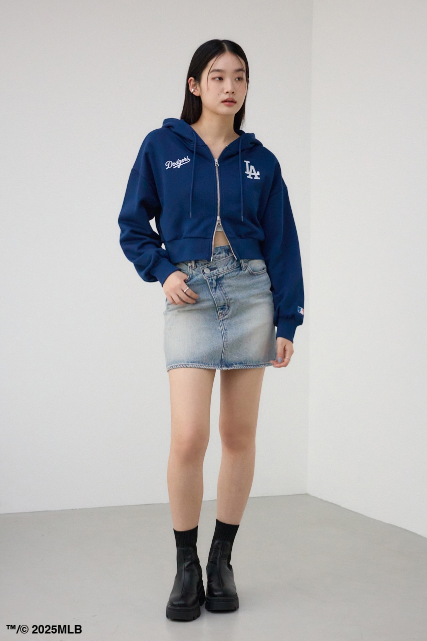 【MLB】ジップフーディー NVY FREE