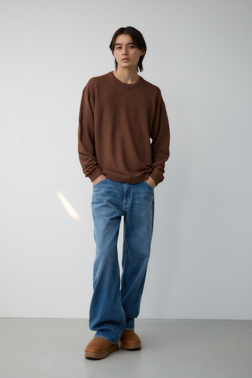 ベーシックガーターニット BRN M