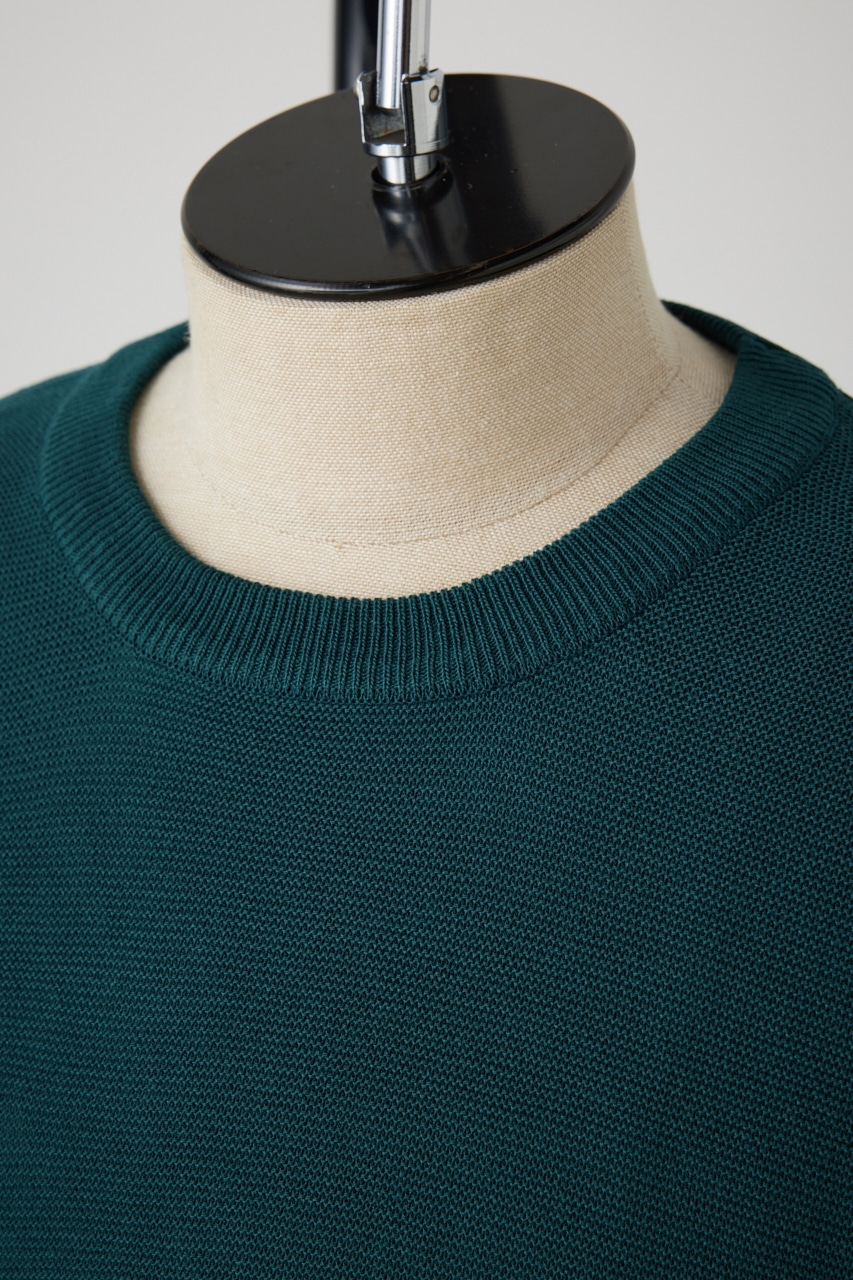 ベーシックガーターニット GRN L