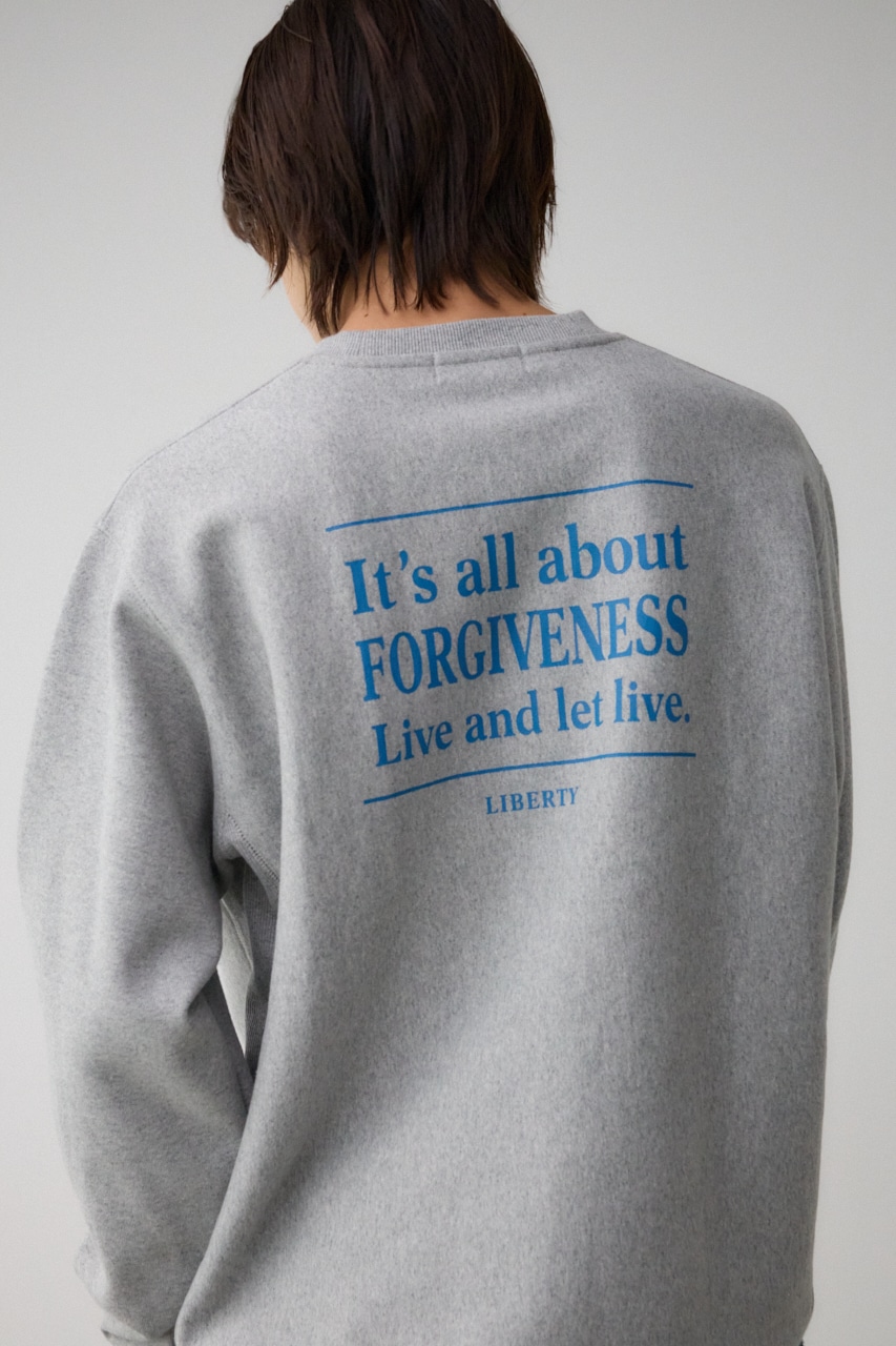 リバースウィーブグラフィックスウェット T.GRY M