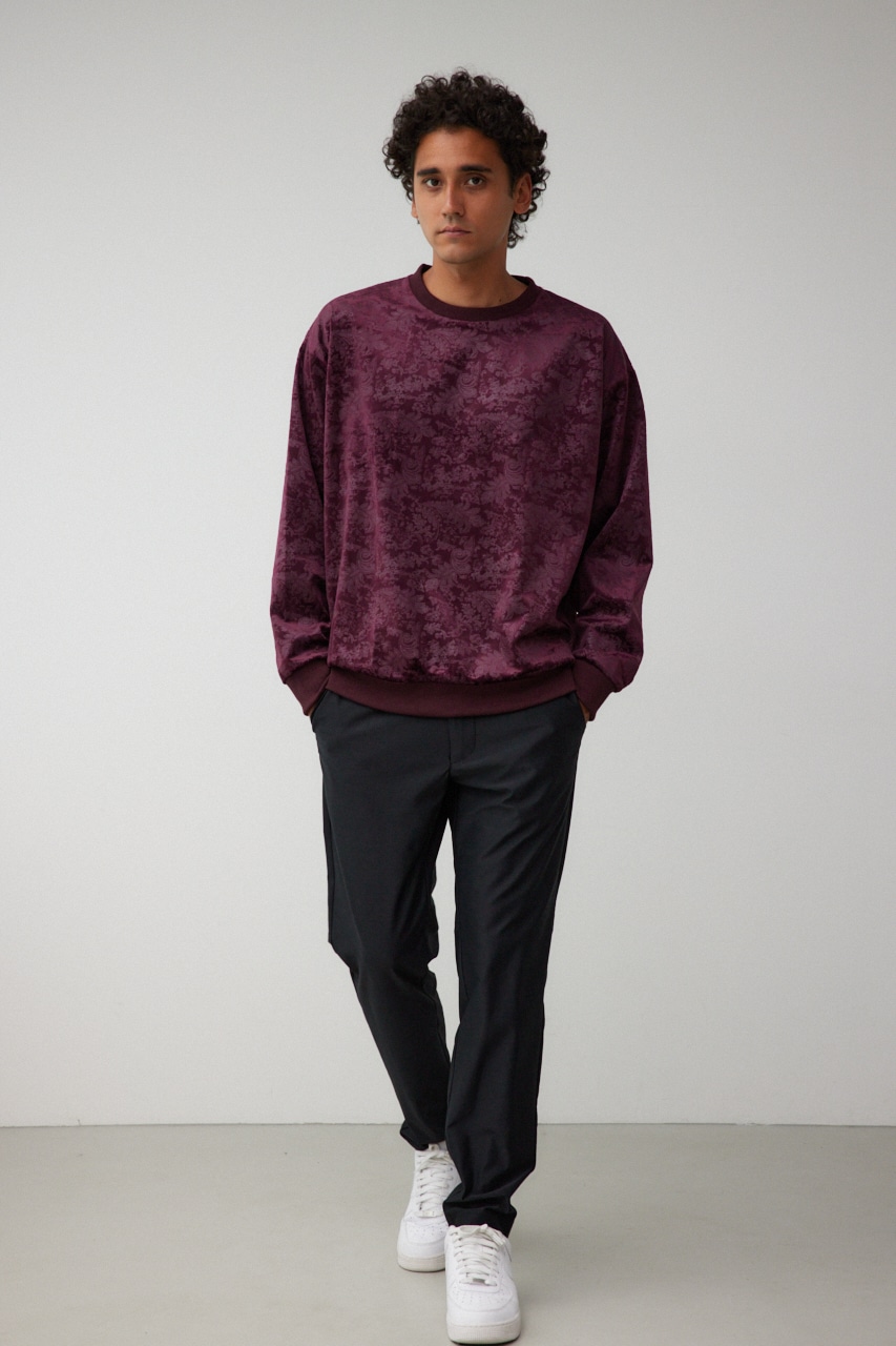 フェイクスウェードエンボスプルオーバー 柄BRD FREE