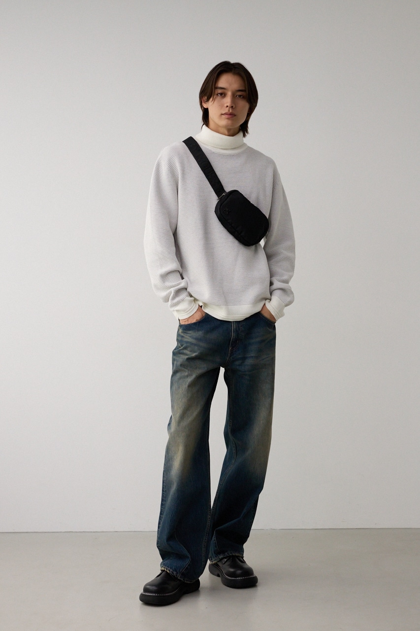 AZプレートミニボディバッグ BLK FREE