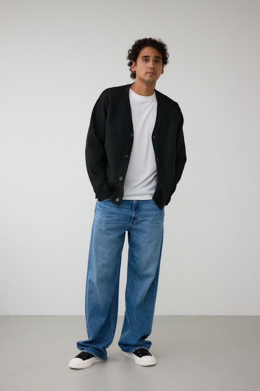 バイヤスセットカーディガン BLK FREE