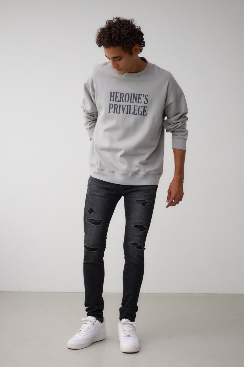 AZUL BY MOUSSY | 裏起毛配色ステッチトップス (スウェット