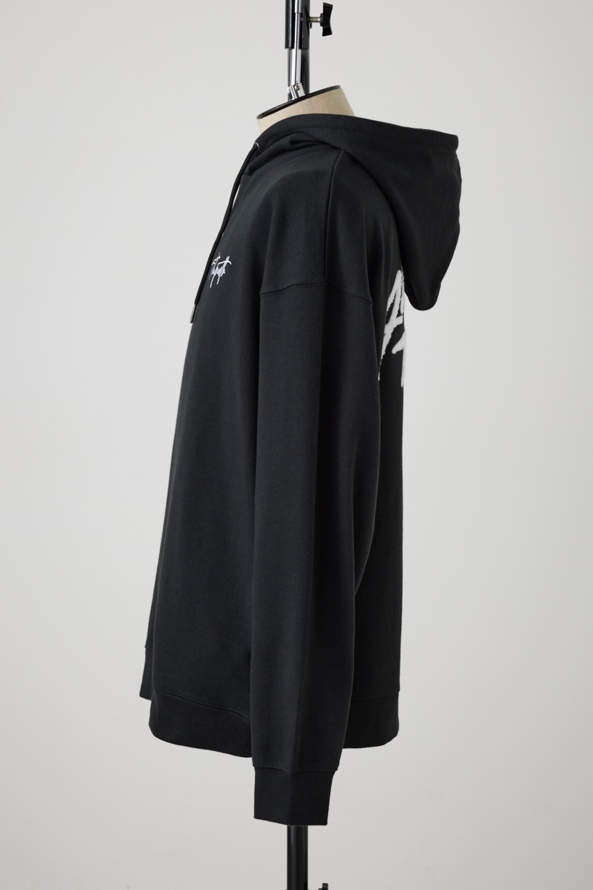 相良刺繍スウェットパーカー BLK FREE