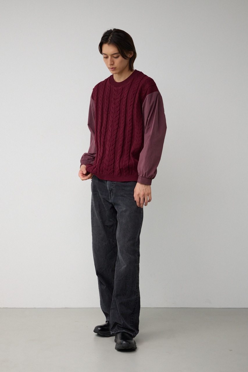 スウィッチングコンビネーションニット BRD FREE