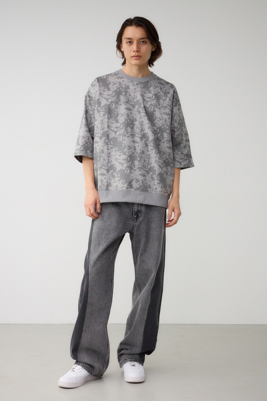 スプラッシュ総柄ビッグトップス 柄GRY FREE