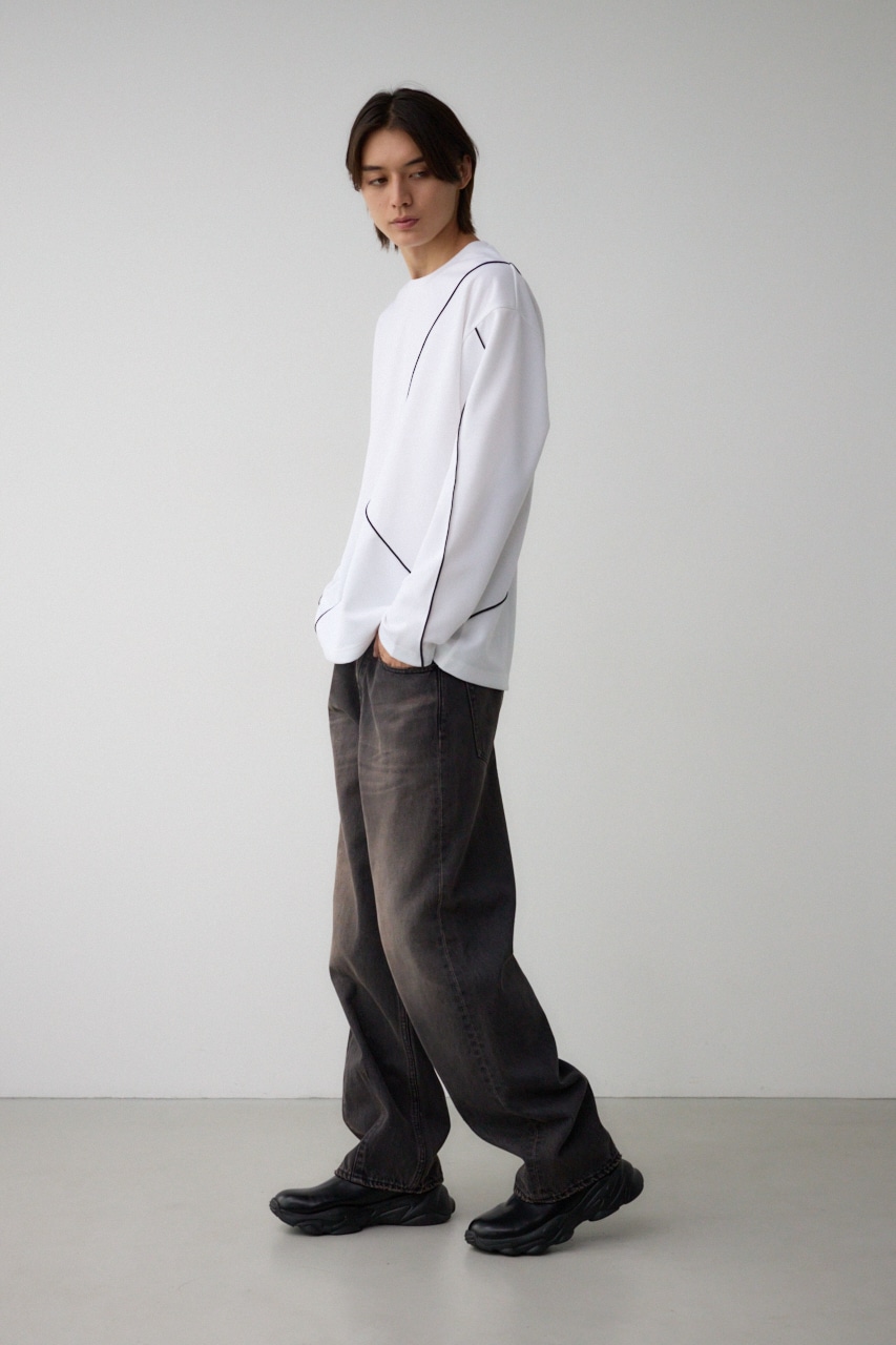 メローステッチスウィッチングプルオーバー WHT M