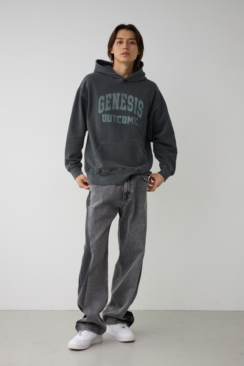 ピグメントフーディースウェット L/BLK FREE