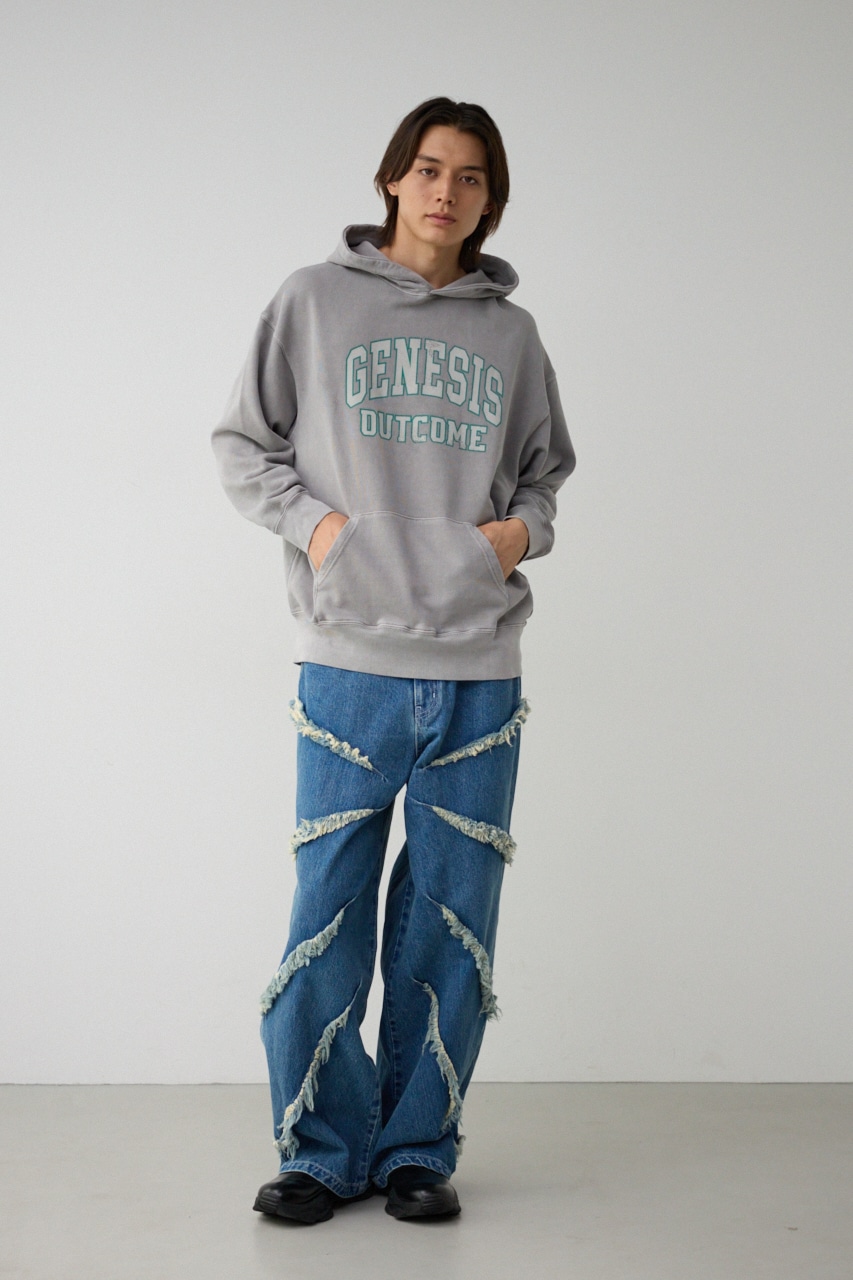 ピグメントフーディースウェット L/GRY FREE