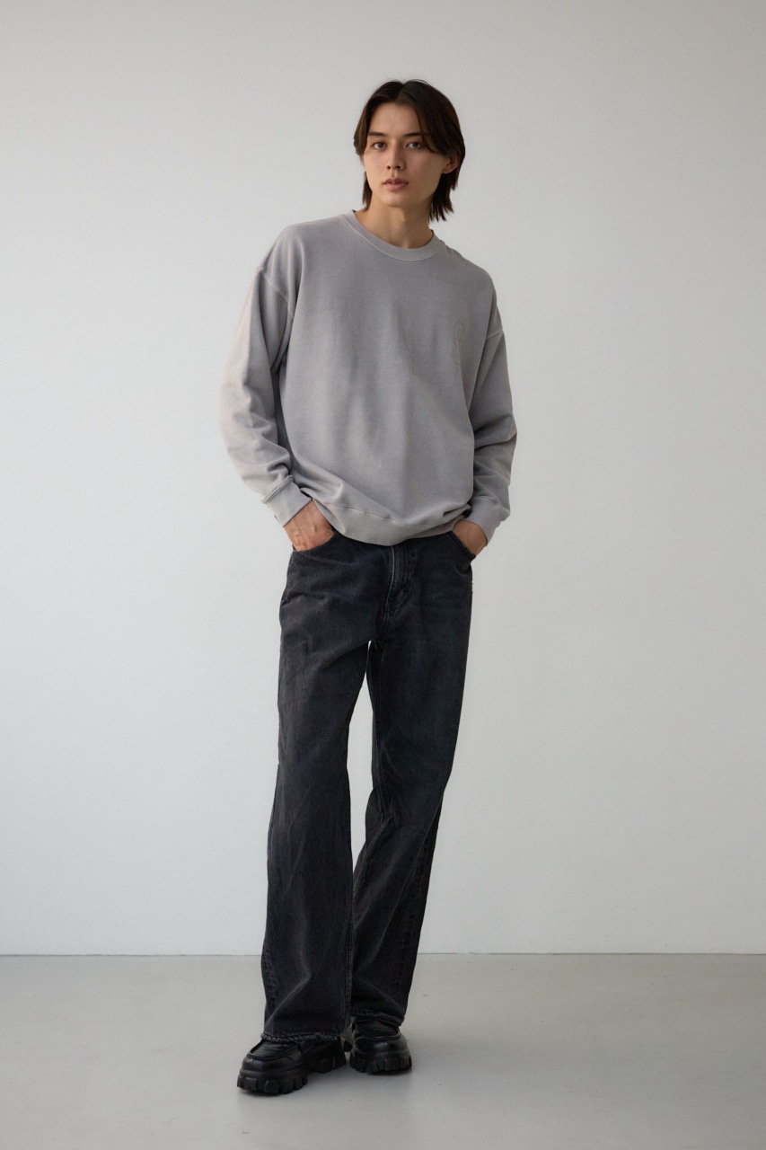 ピグメントクルーネックスウェット L/GRY M
