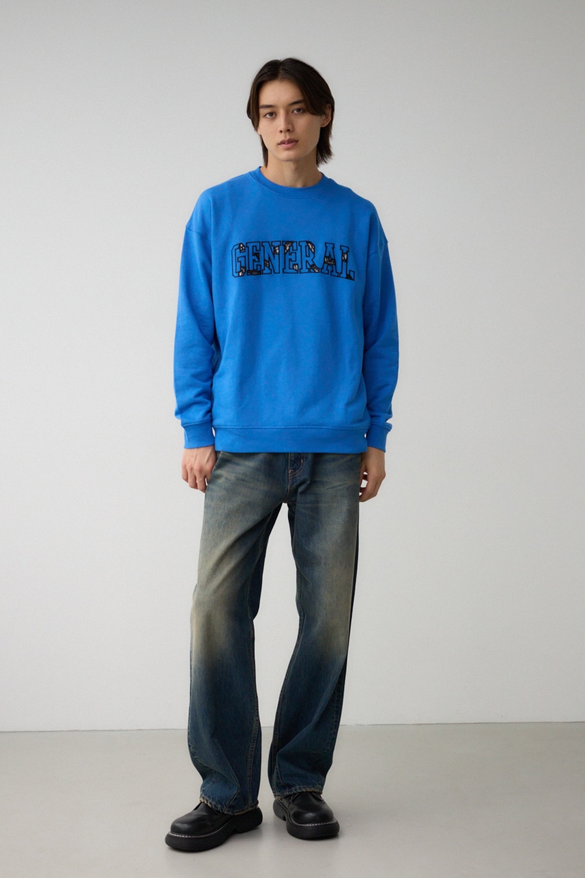 GENERALシアーロゴスウェット BLU FREE