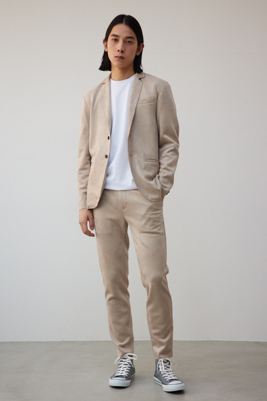 プリマベーラフェイクスウェードジャケット BEG M