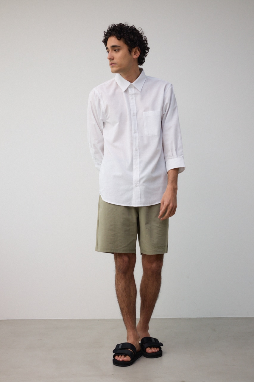 テックリネン7分袖シャツ WHT M