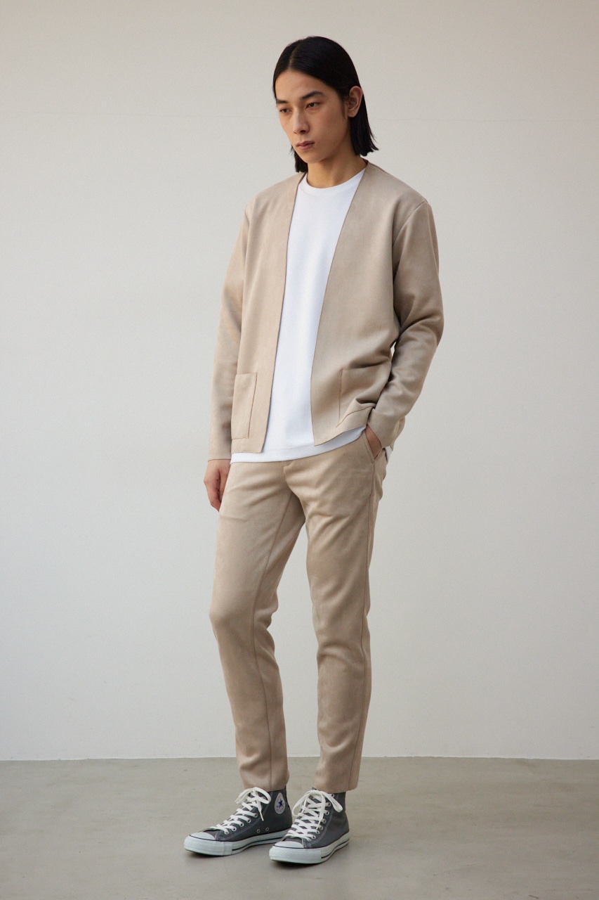 プリマベーラフェイクスウェードパンツ BEG L