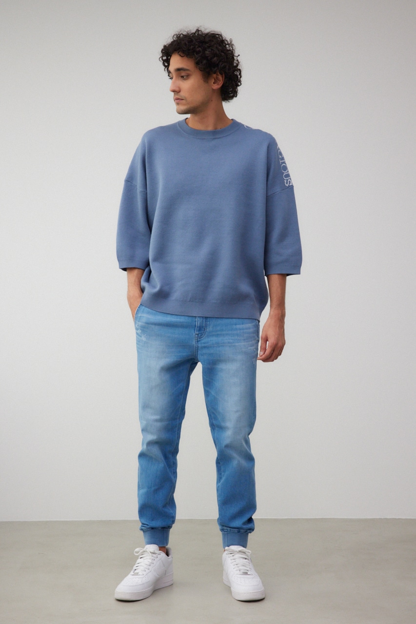 ENTHUSIAM オーバーサイズニット BLU FREE