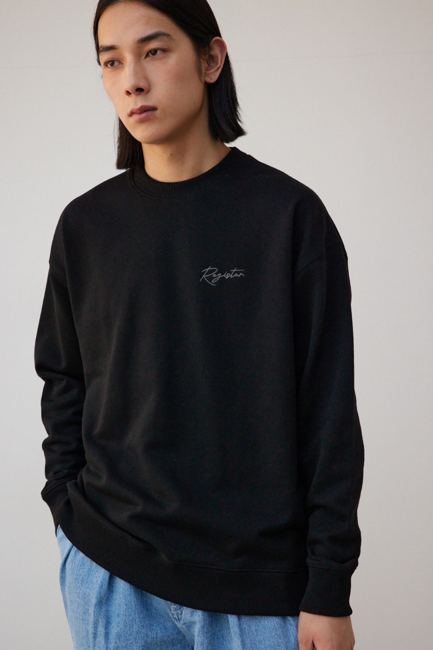 3D刺繍バックグラフィックスウェット BLK FREE