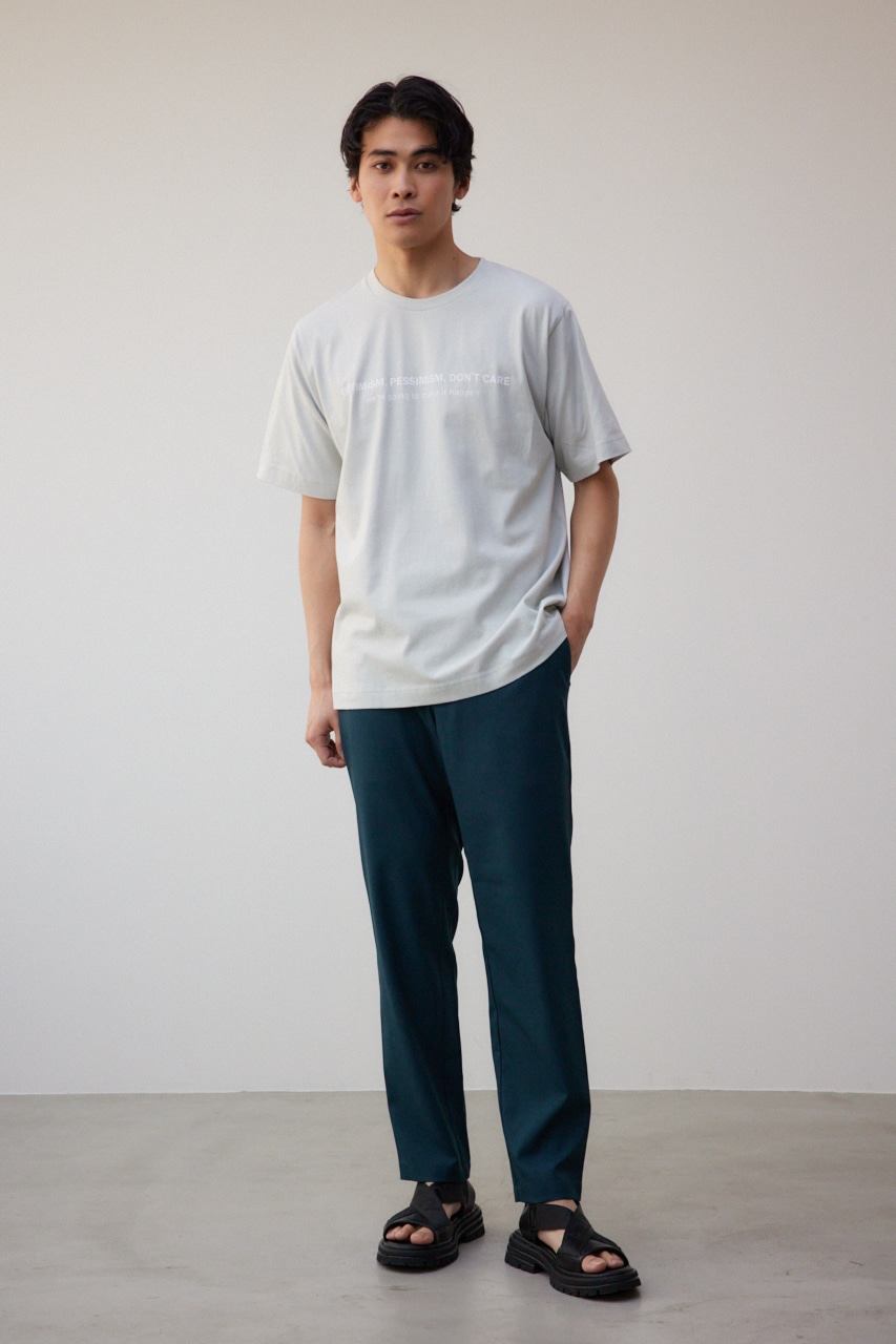 フロントロゴベーシックプリントTEE L/GRY M