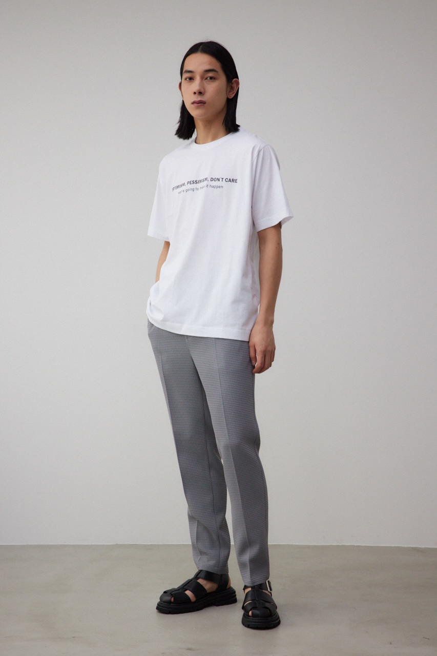 フロントロゴベーシックプリントTEE WHT L