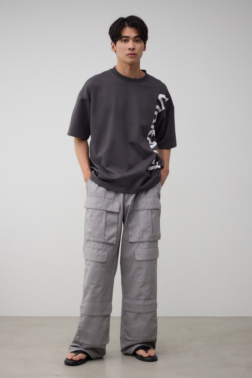 ロゴスウィッチングビッグTシャツ C.GRY FREE